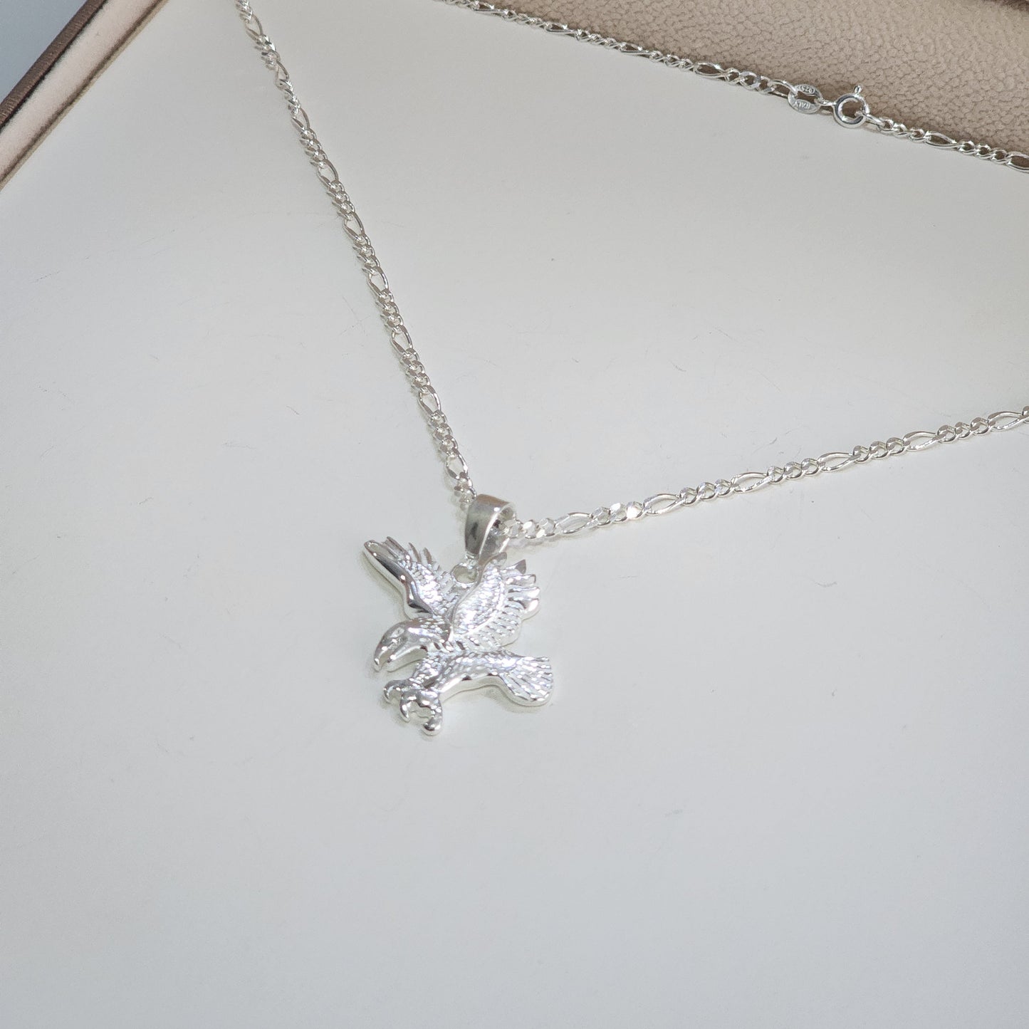 Collar Plata Aguila en Vuelo