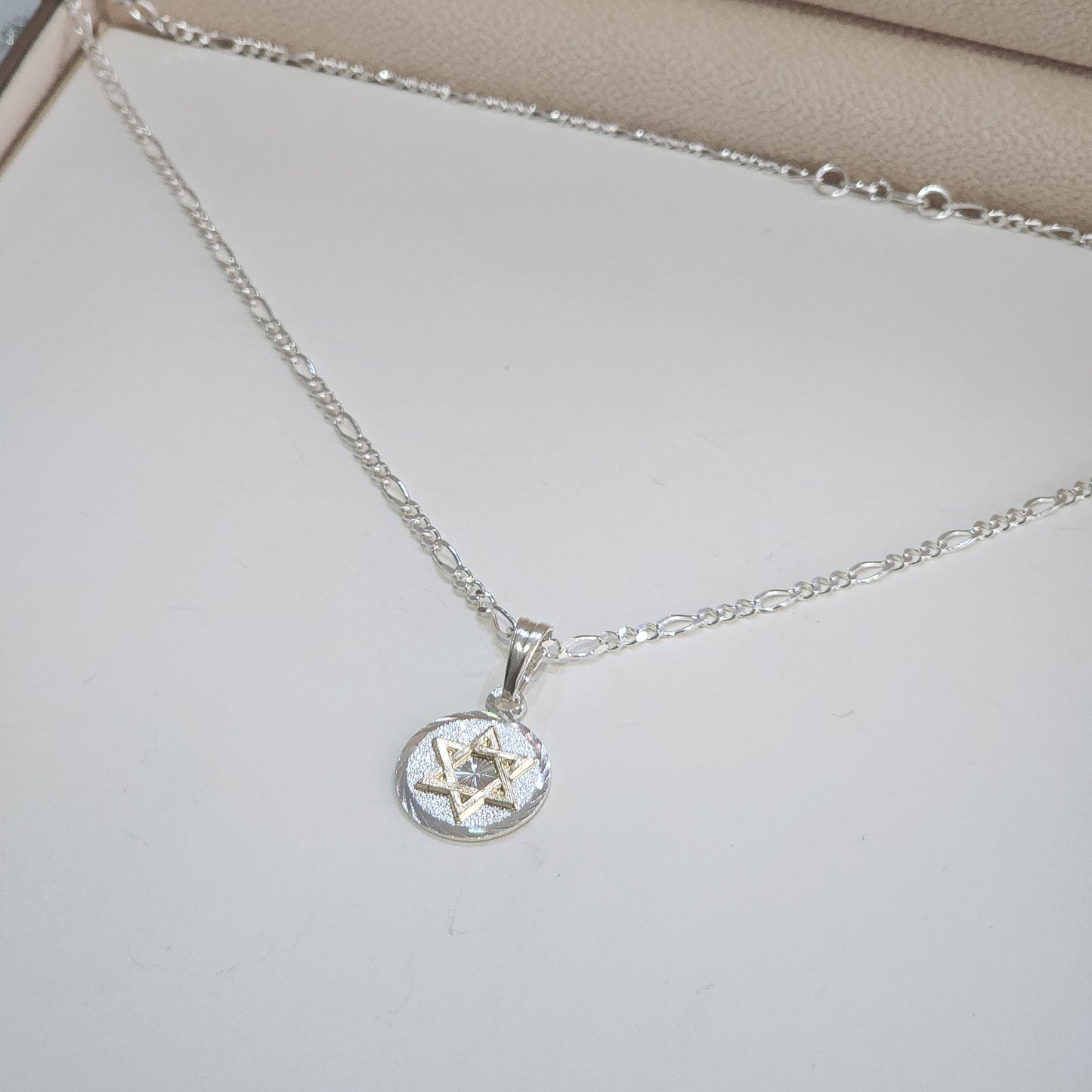 Collar Plata estrella de David