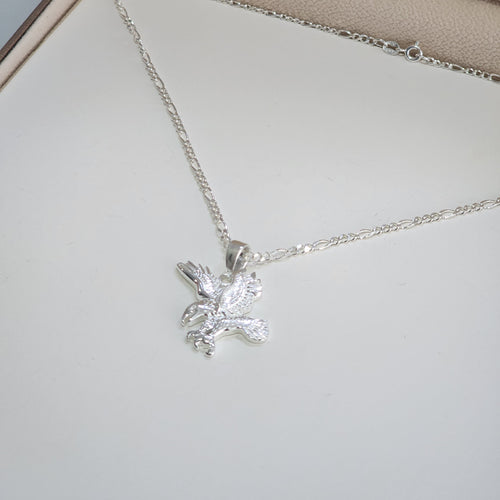 Collar Plata Aguila en Vuelo