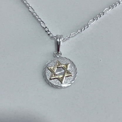 Collar Plata estrella de David