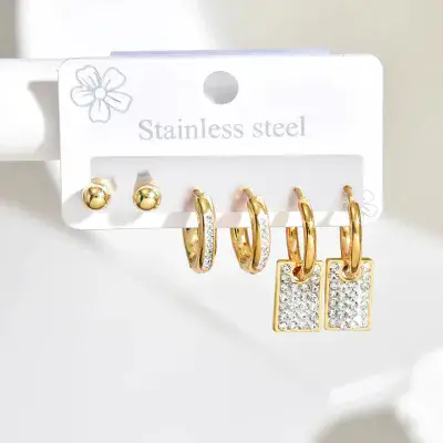 Set de aretes Acero 812