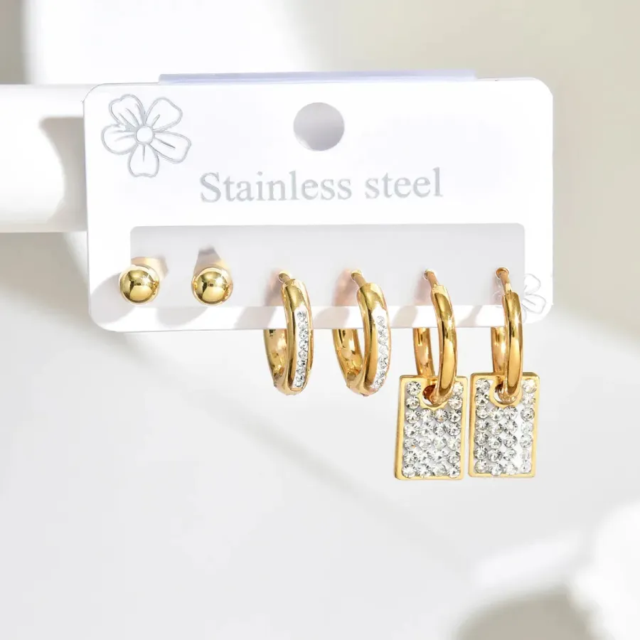 Set de aretes Acero 812