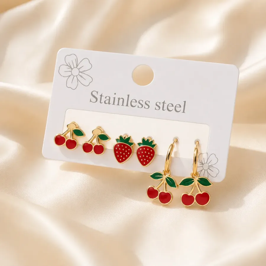 Set de aretes Acero 811